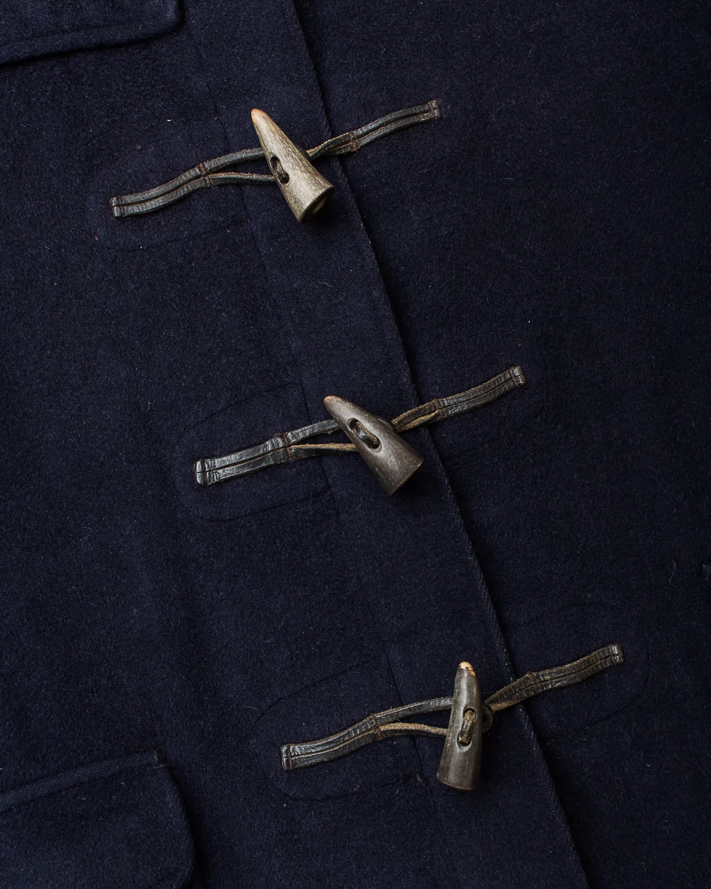 Vintage 60's "Gold Label" Gloverall Wool Duffle Coat Navy