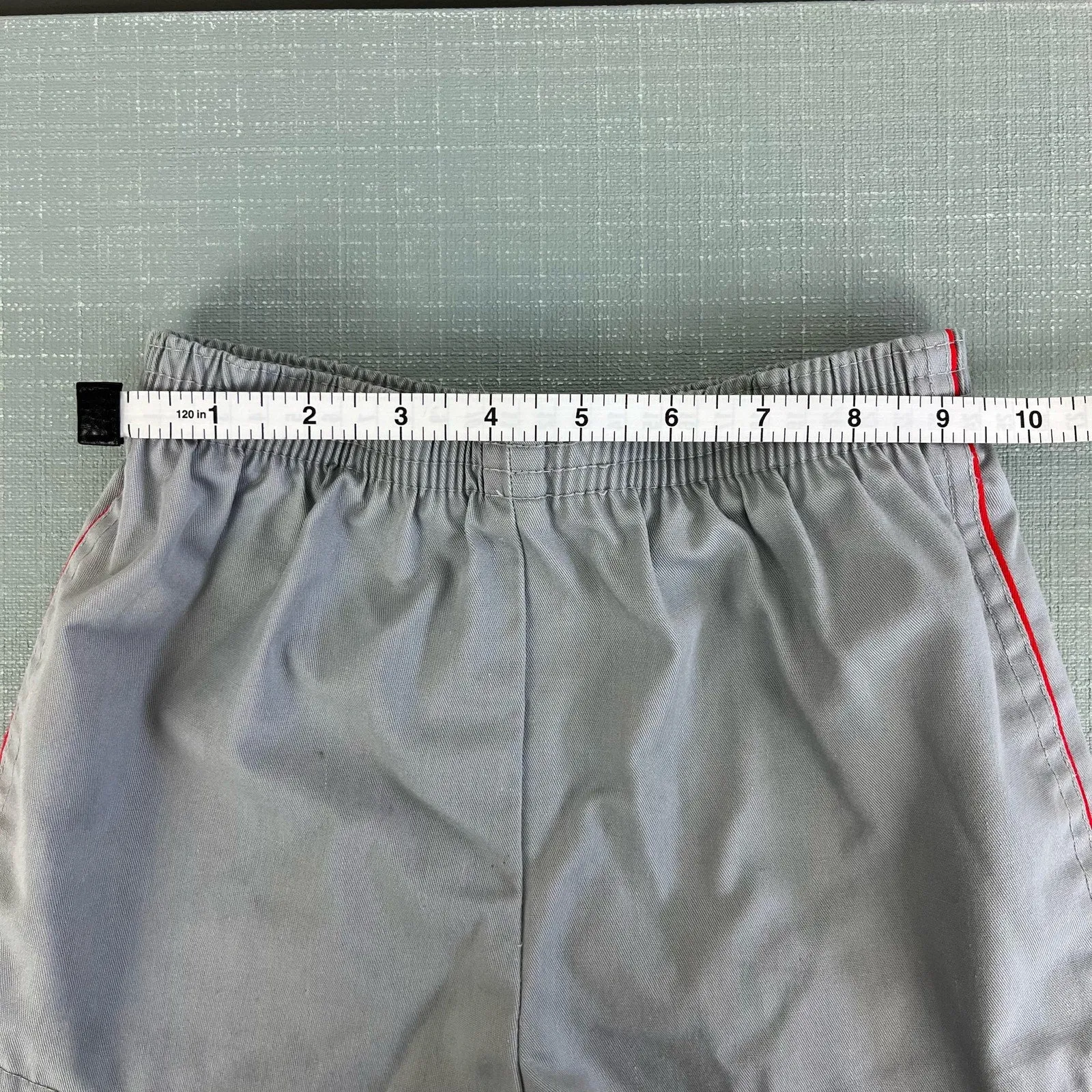 Vintage Gray Track Shorts Small 8
