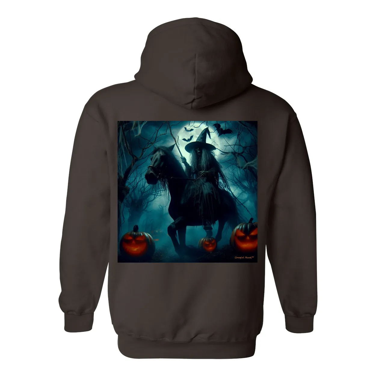 Wickedest Western Witch Ever! Pull Over Front Pocket Hoodie Sweatshirt