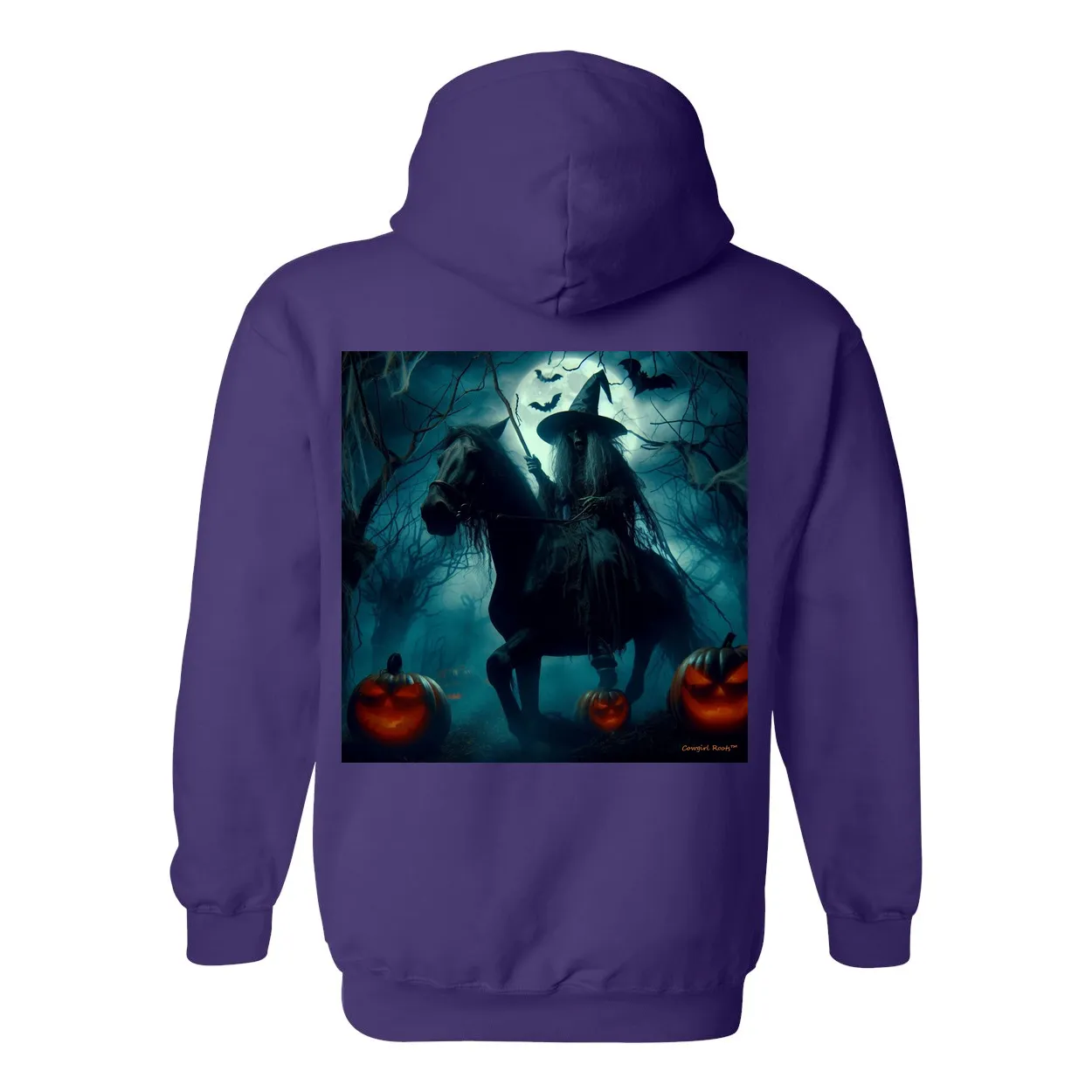 Wickedest Western Witch Ever! Pull Over Front Pocket Hoodie Sweatshirt