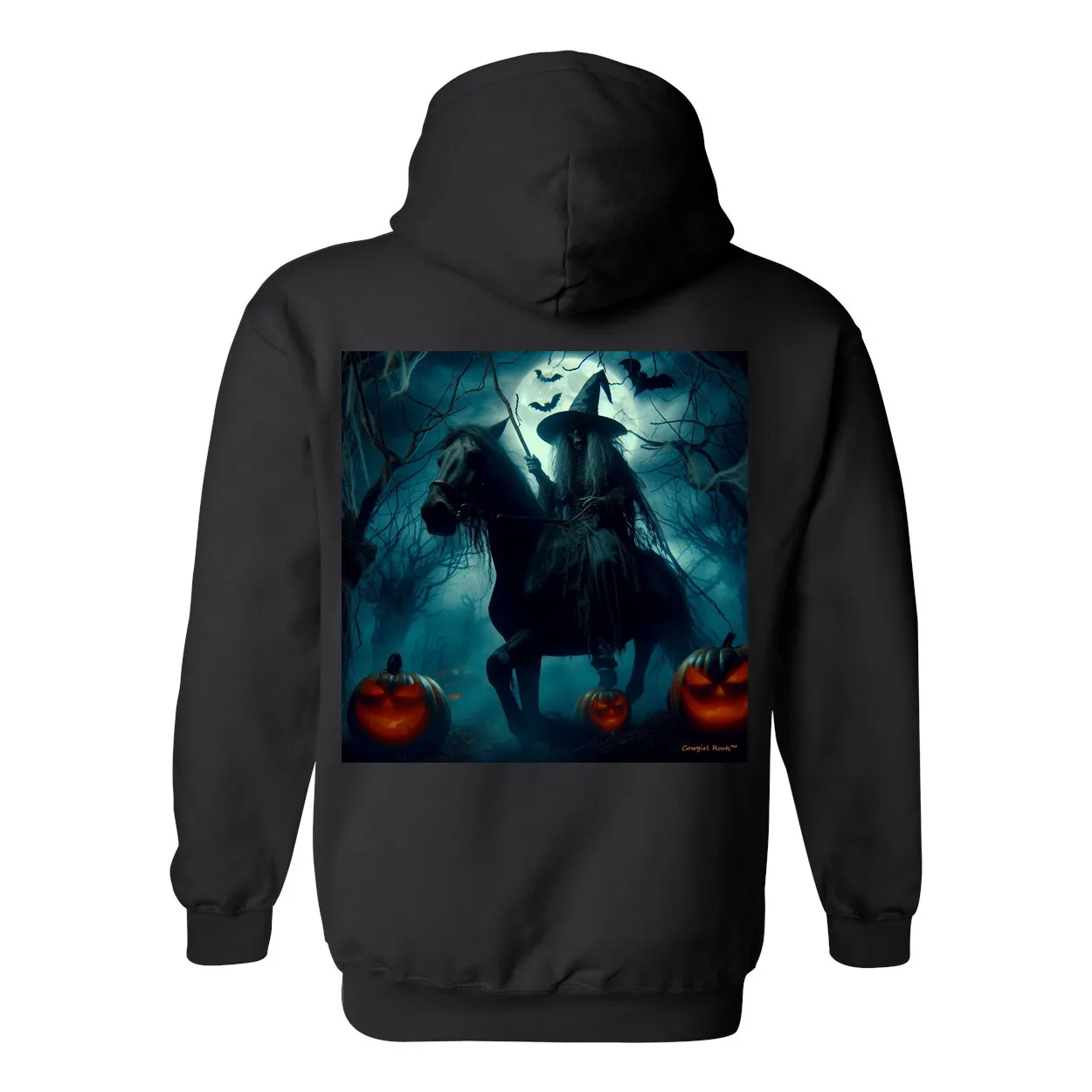 Wickedest Western Witch Ever! Pull Over Front Pocket Hoodie Sweatshirt