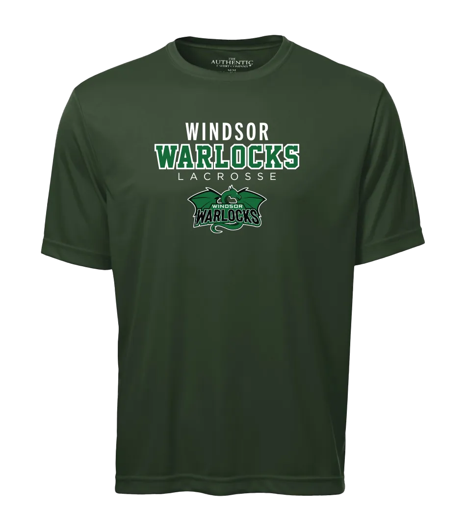 Windsor Warlocks Lacrosse Adult Dri-Fit T-Shirt with Printed Logo