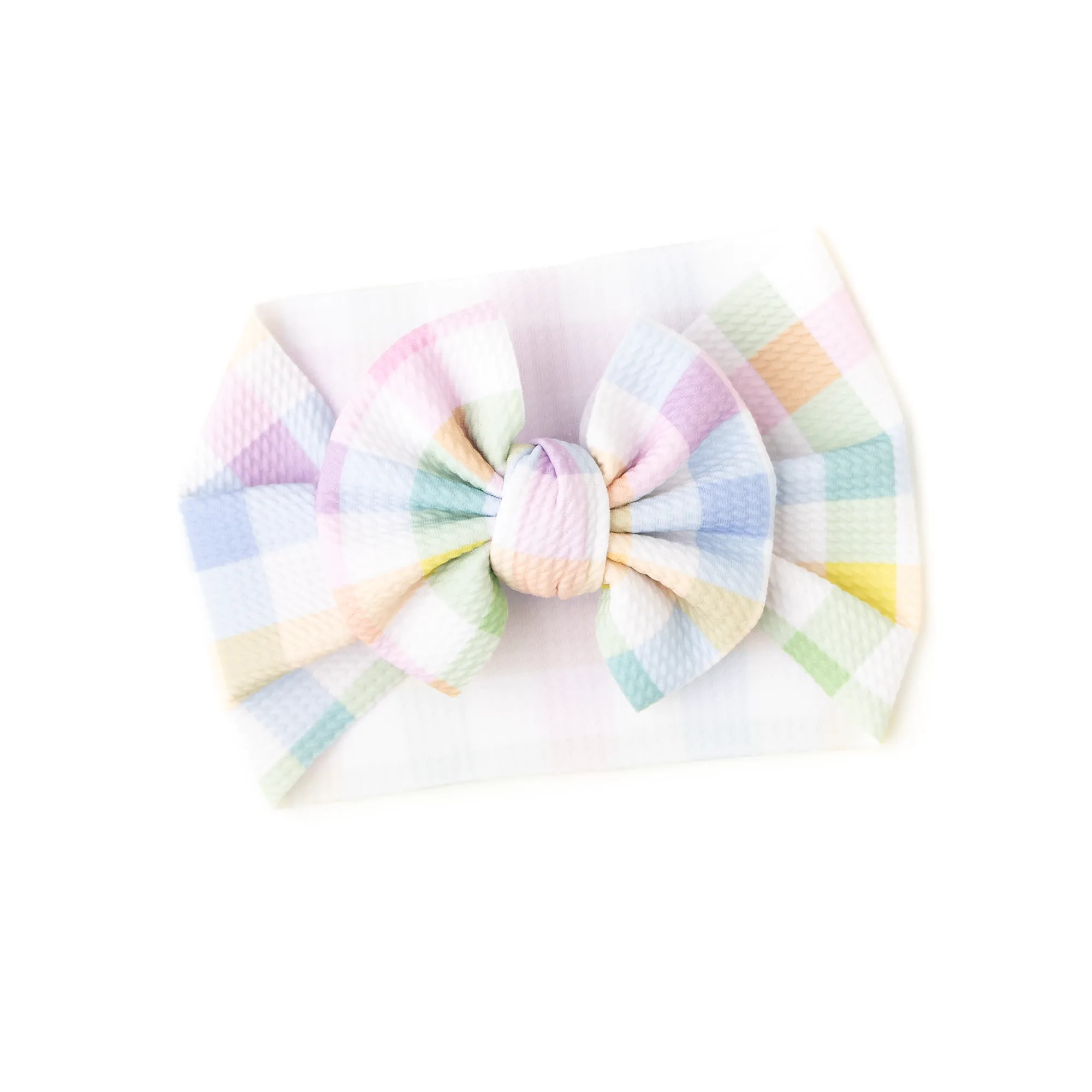 Winnie Pastel Plaid HEADWRAP