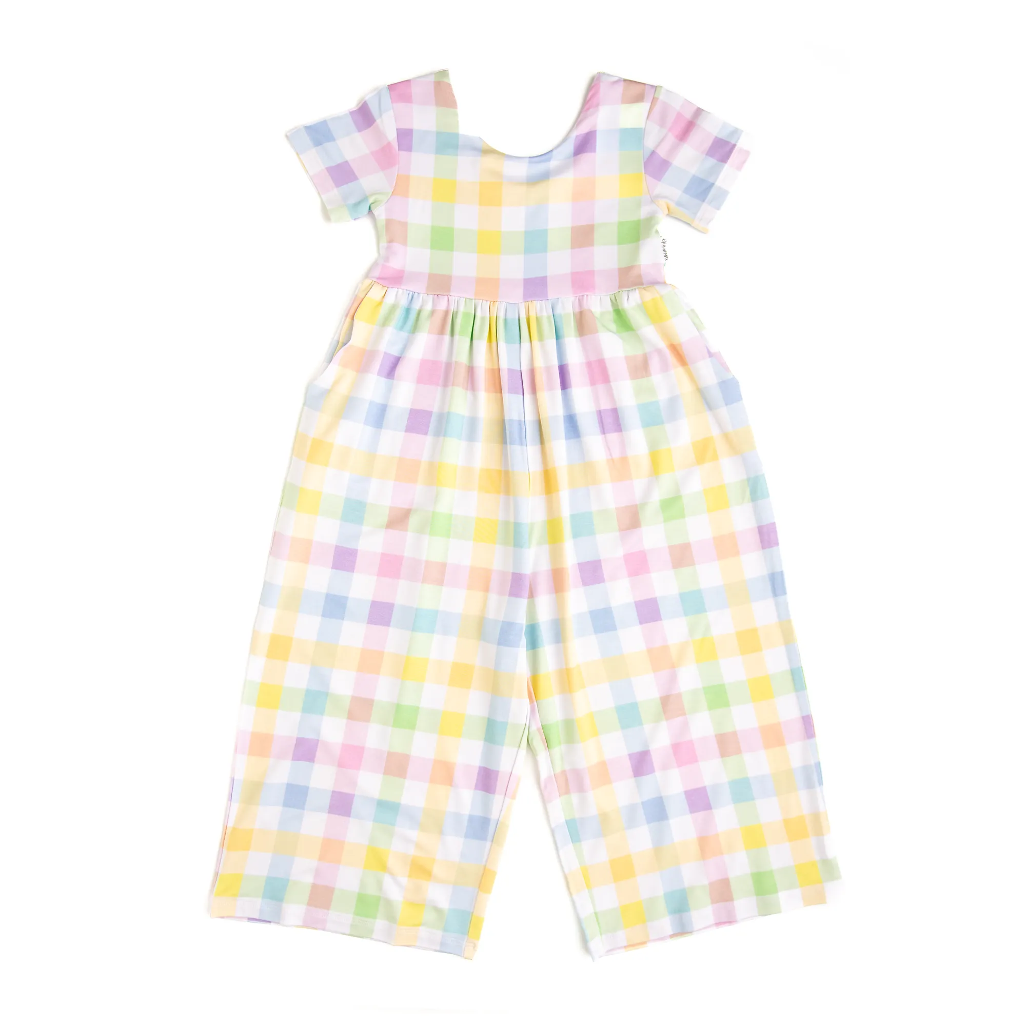 Winnie Pastel Plaid ROMPER