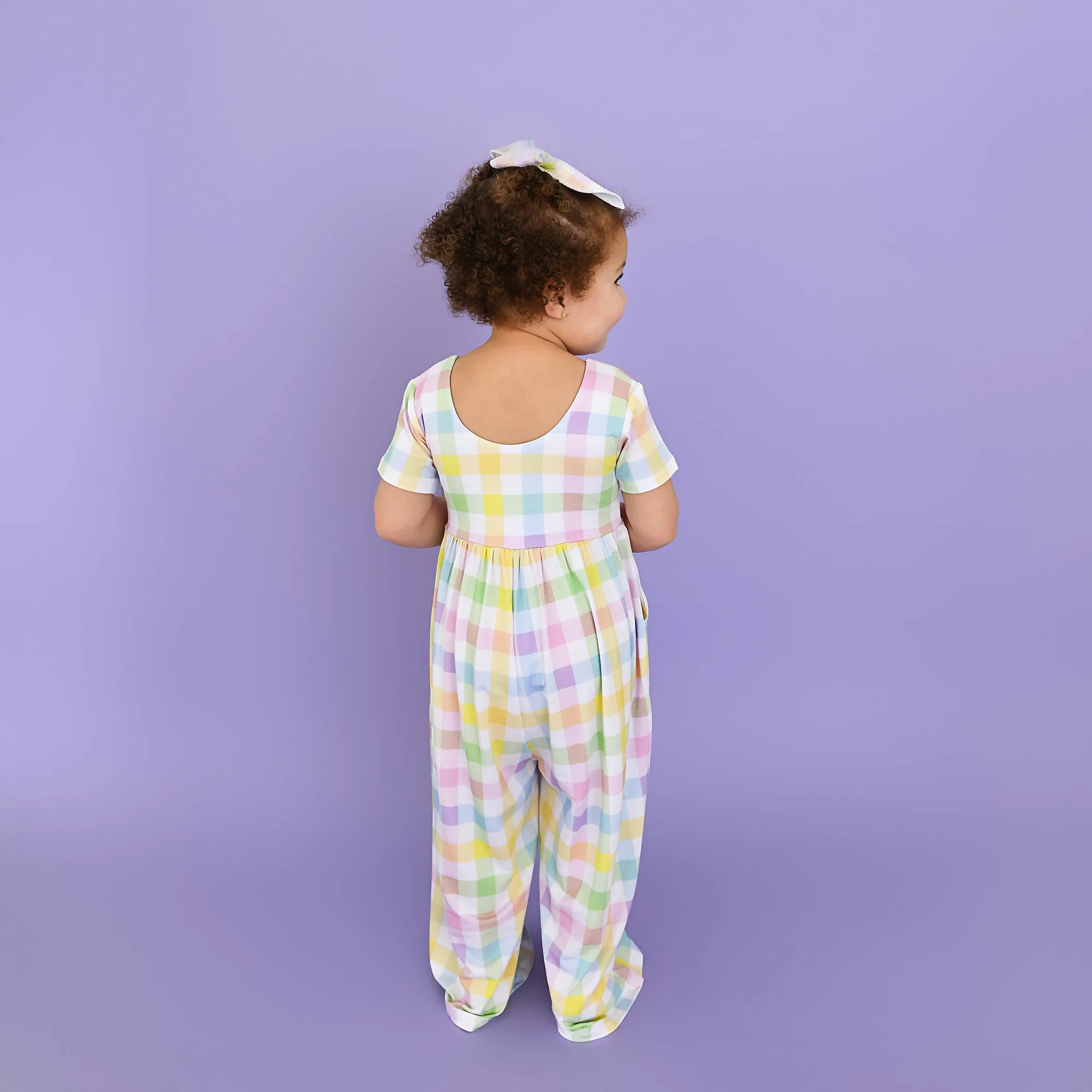 Winnie Pastel Plaid ROMPER