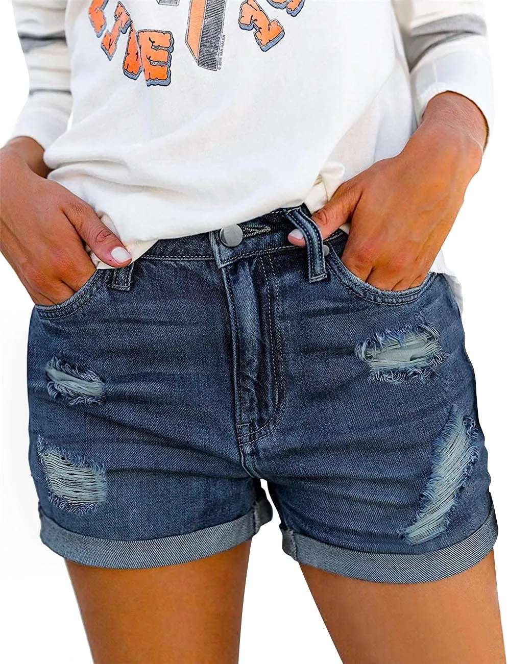 Women Casual Denim Shorts