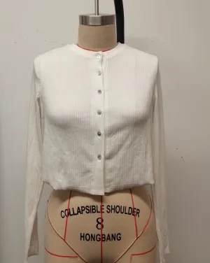 Women's Knit Button Thin Sweater