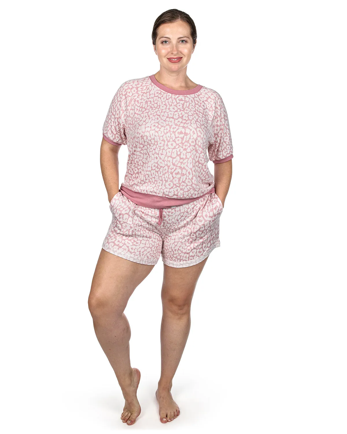 Women's Leopard Print Lounge Shorts
