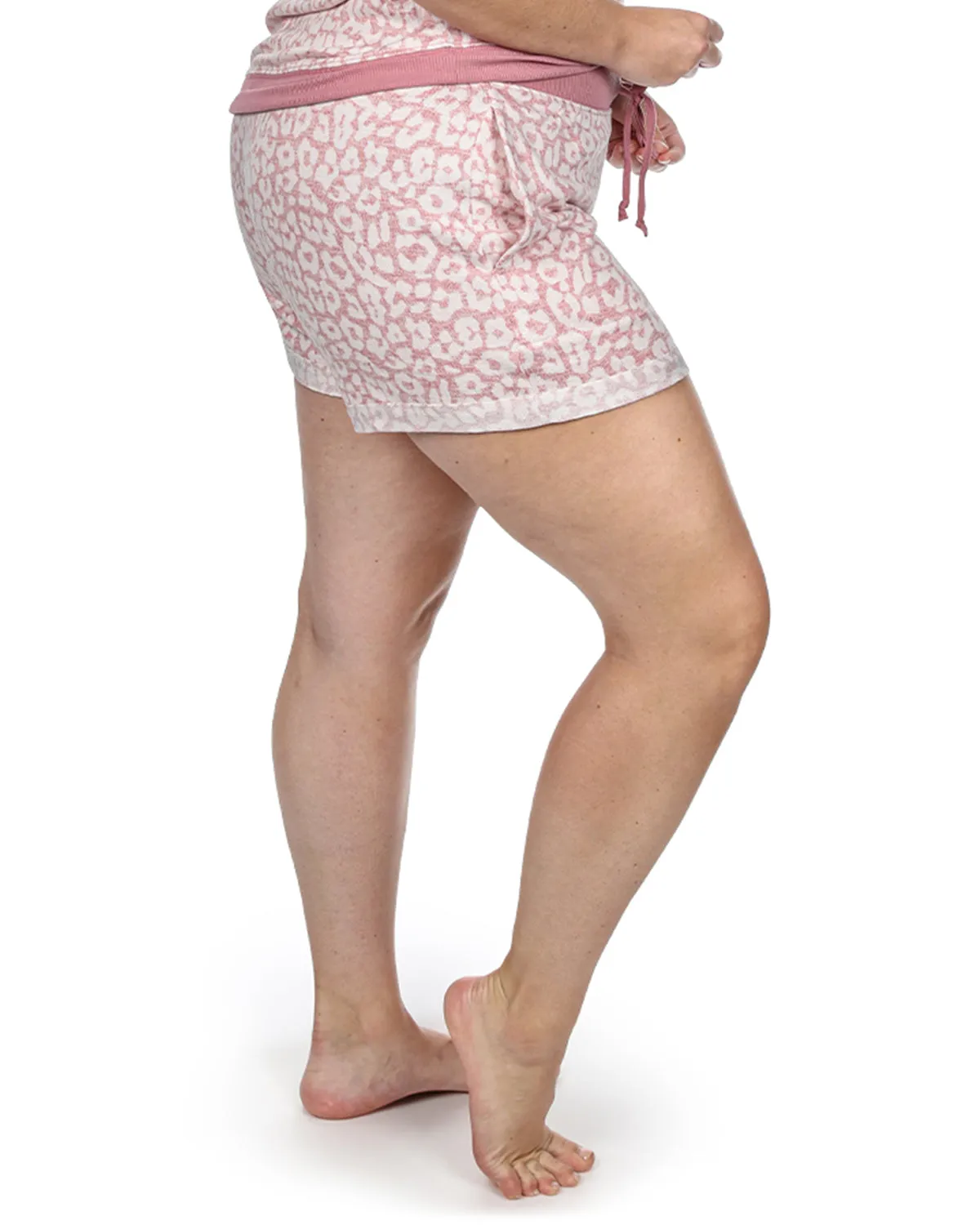 Women's Leopard Print Lounge Shorts
