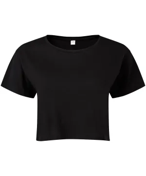 Womens TriDri® crop top | Black