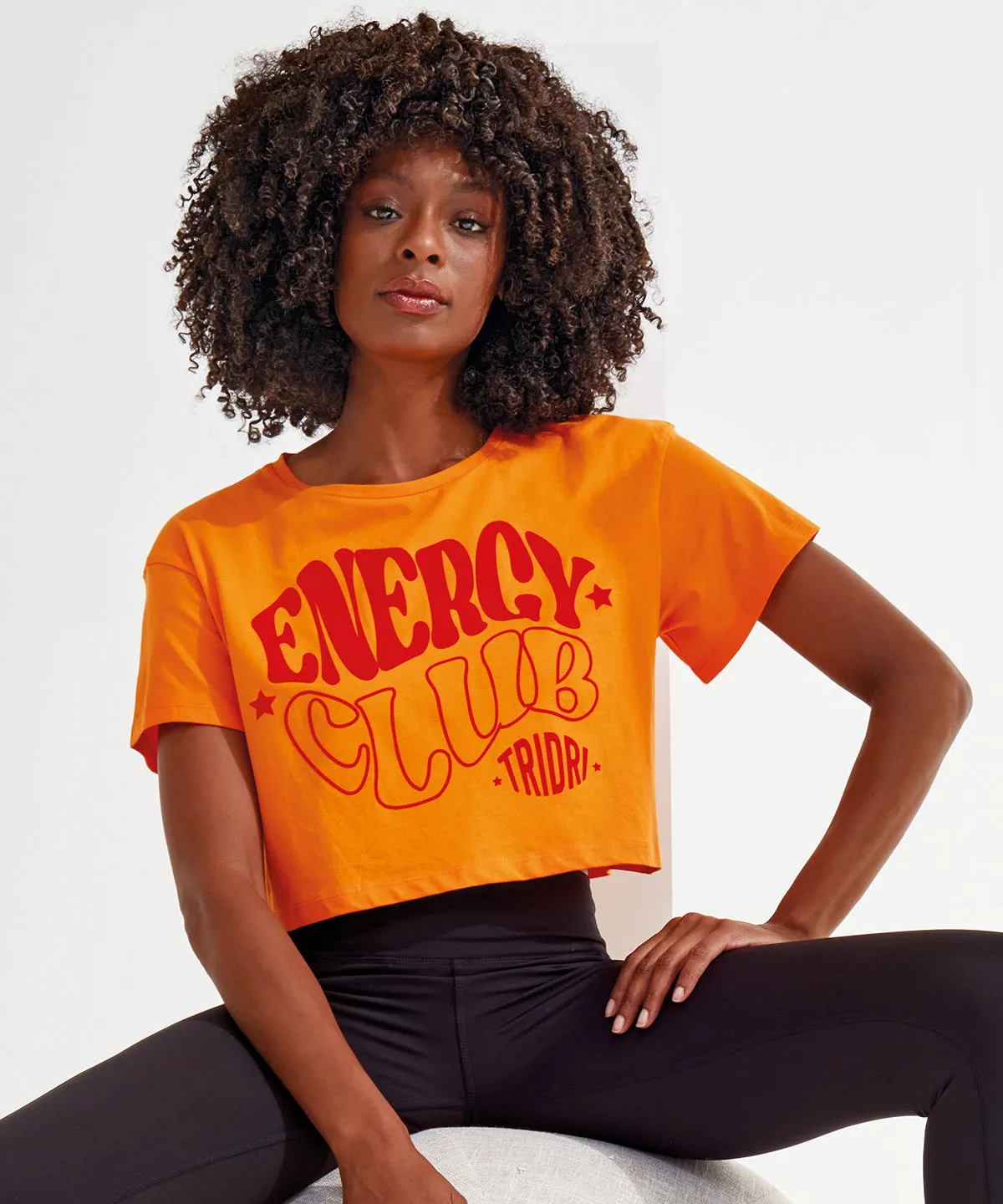 Womens TriDri® crop top | Mulberry