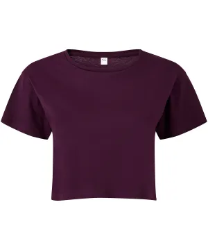 Womens TriDri® crop top | Mulberry
