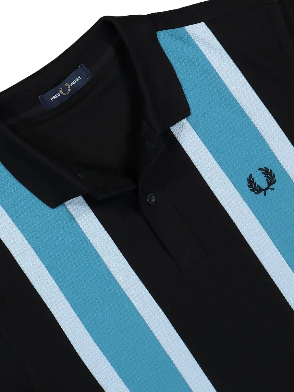 woven mesh relaxed-fit polo shirt